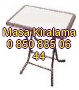 Ahşap açılır katlanır masa kiralama (70*120)