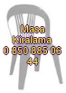 Kolçaksız plastik sandalye Kiralama
